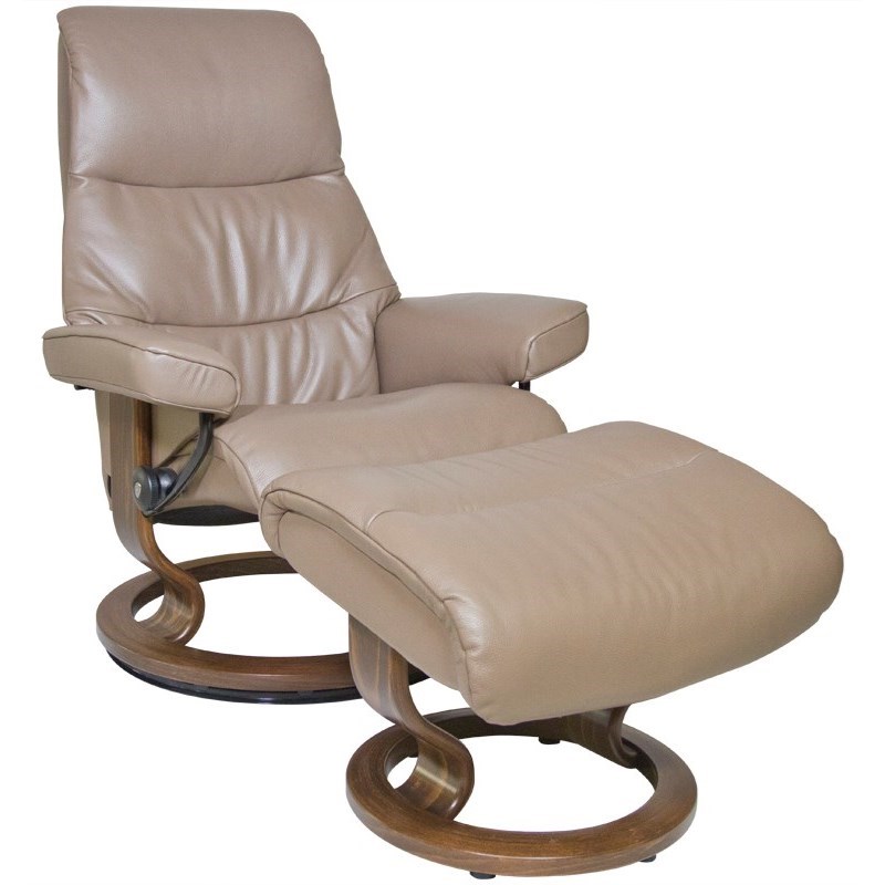 Stressless by Ekornes View 1306015 Small Reclining Chair Ottoman